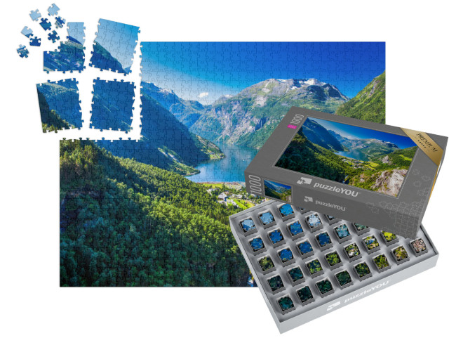 SMART SORTED® | Puzzle 1000 dílků „Geirangerfjord v Norsku“