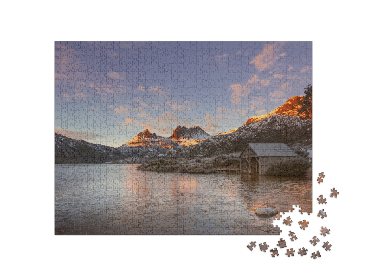 puzzle 1000 dílků „Cradle Mountain, Central Highlands v Tasmánii, Austrálie“
