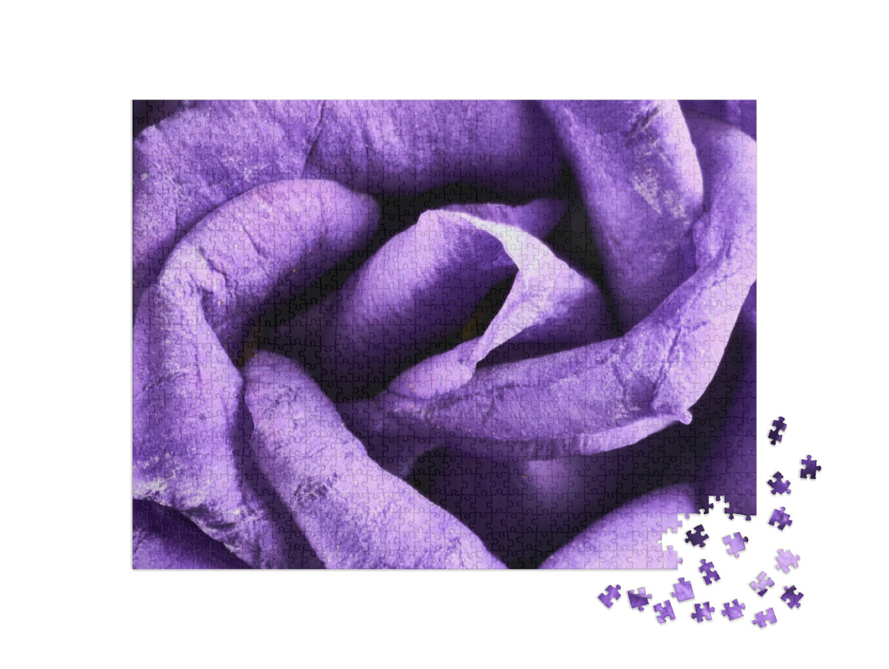 puzzle 1000 dílků „Květy Eustoma v detailním záběru“