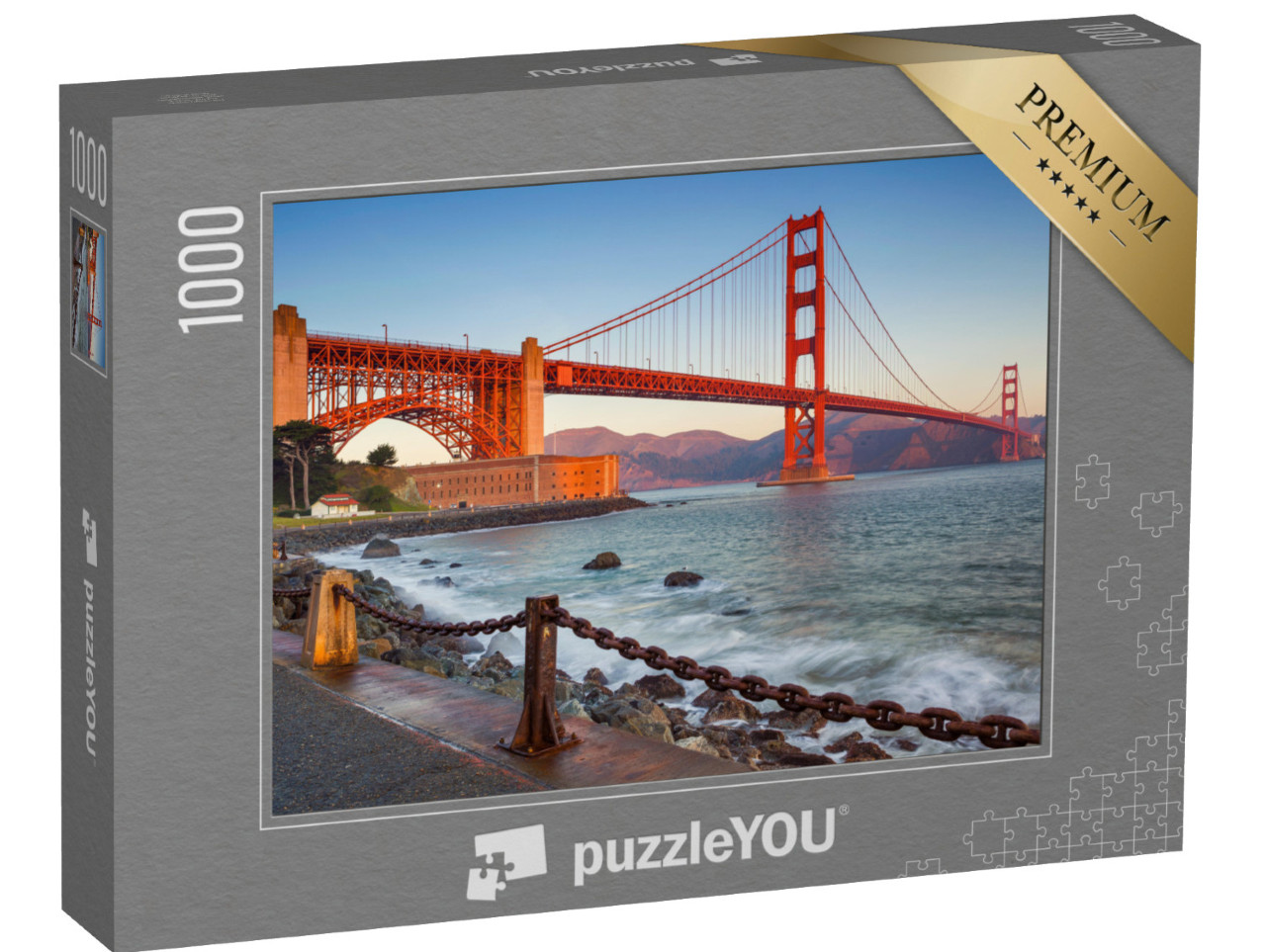 puzzle 1000 dílků „Most Golden Gate při východu slunce, San Francisco“