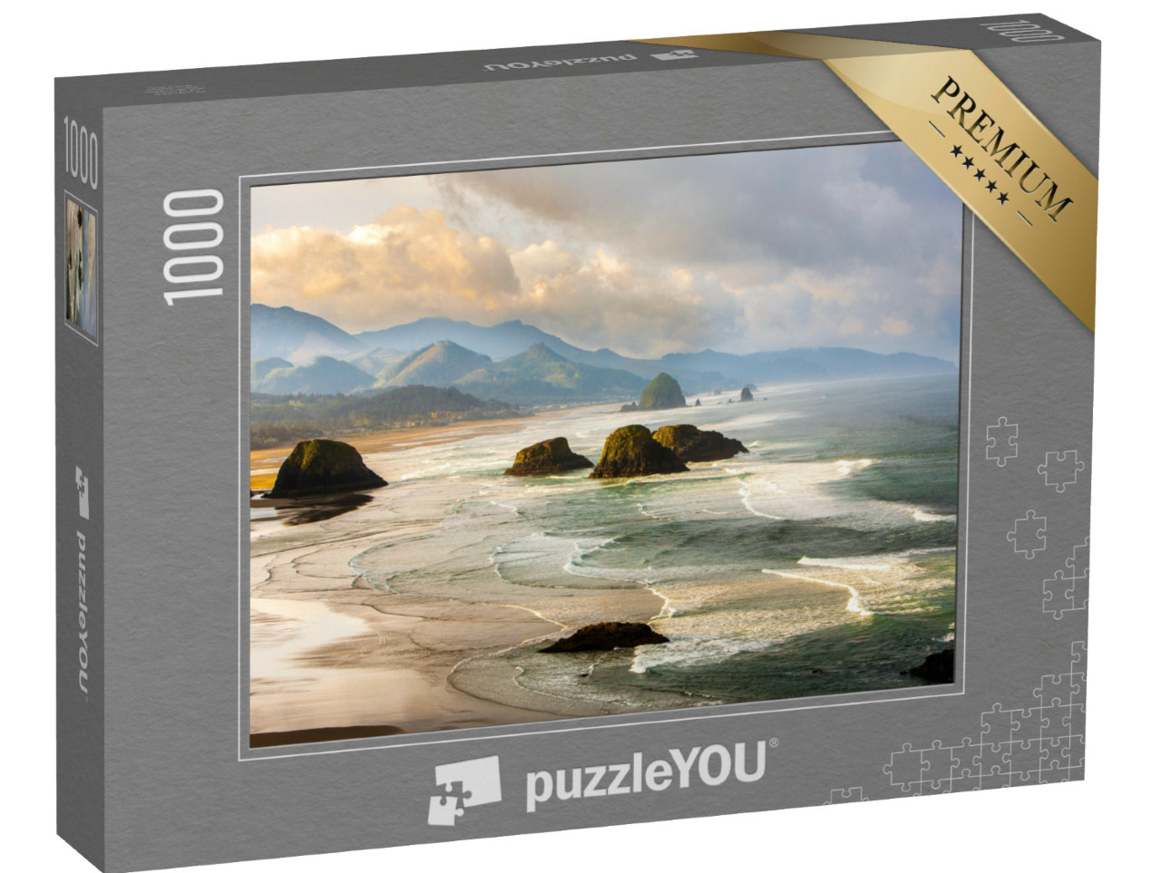 puzzle 1000 dílků „Pohled ze státního parku Ecola na jih, Oregon“