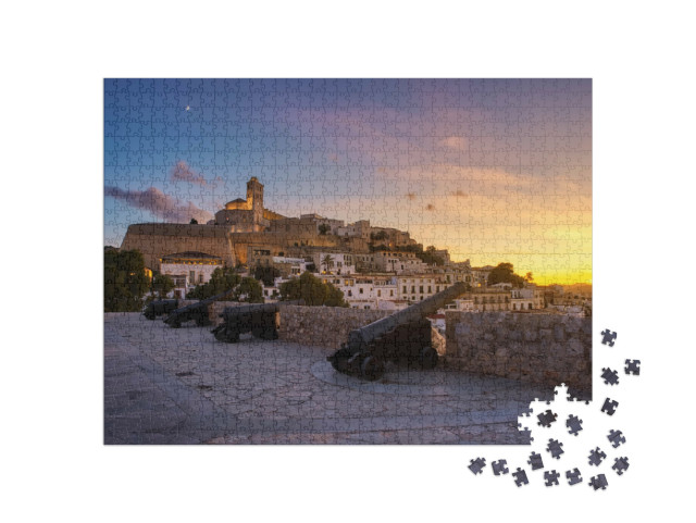 puzzle 1000 dílků „Dalt Vila in Ibiza, Baleáry, Španělsko“