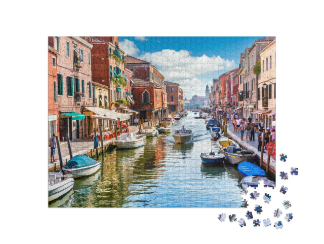 puzzle 1000 dílků „Malebný ostrov Murano v Benátkách, Itálie“