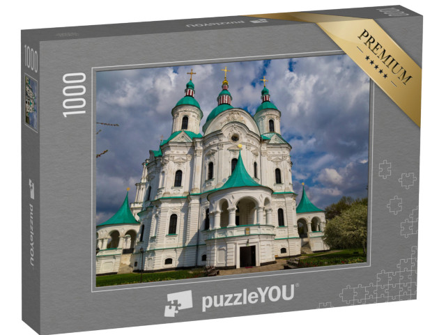 puzzle 1000 dílků „Katedrála Narození Panny Marie, Kozelec, Ukrajina“