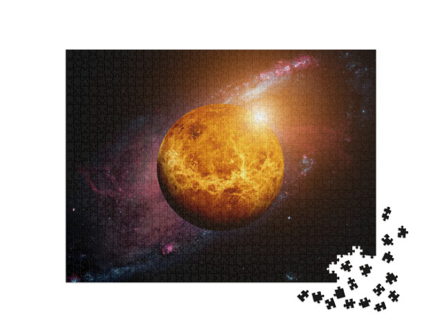 puzzle 1000 dílků „Venuše, terestrická planeta sluneční soustavy“