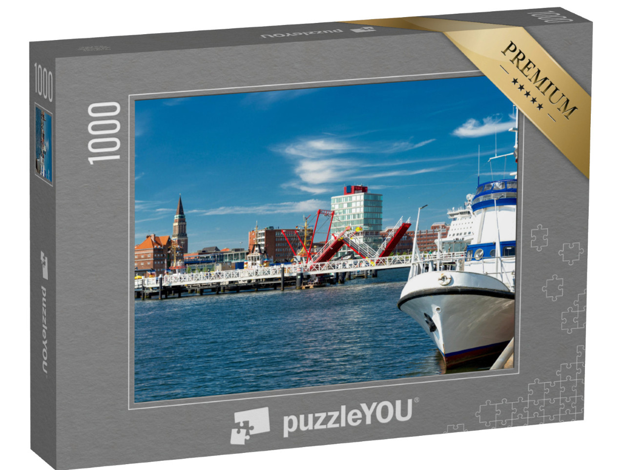 puzzle 1000 dílků „Kieler Hörn, špička přístavu Kiel“