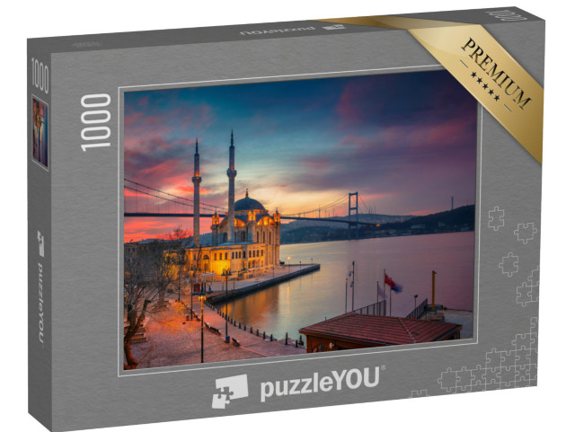 puzzle 1000 dílků „Východ slunce u mešity Ortakoy s Bosporským mostem, Istanbul“