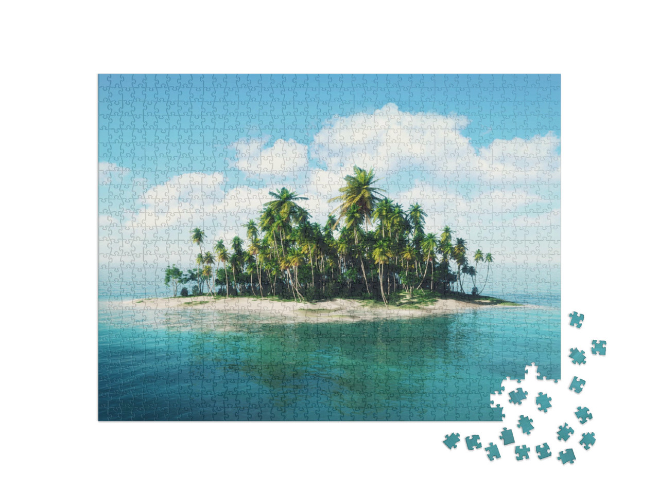 puzzle 1000 dílků „Ostrov v oceánu“