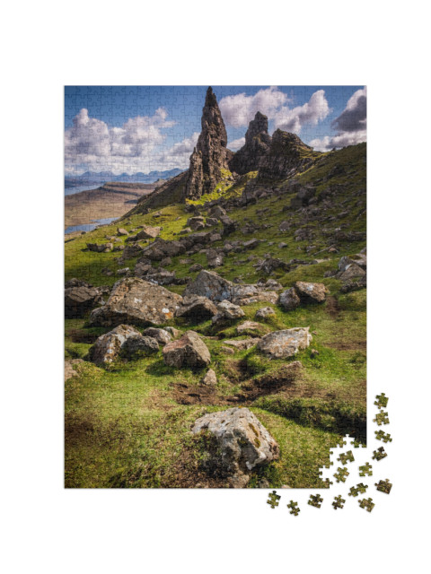 puzzle 1000 dílků „The Old Man of Storr, ostrov Skye, Skotsko“