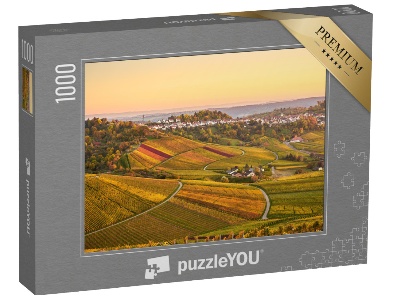 puzzle 1000 dílků „Vinice ve Stuttgartu, Německo“