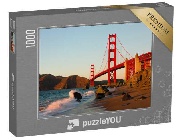 puzzle 1000 dílků „Most Golden Gate v San Franciscu při západu slunce“