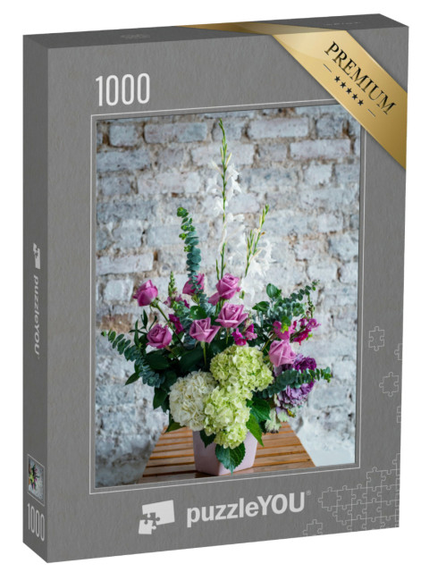 puzzle 1000 dílků „Dekorativní květiny z Kolumbie“