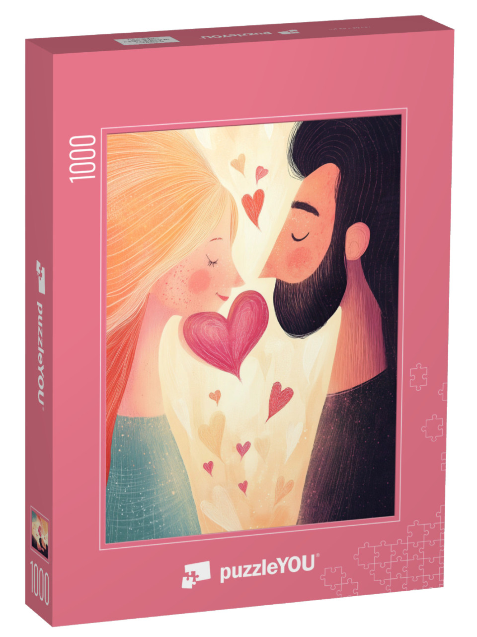 puzzle 1000 dílků „Valentýn plný lásky“