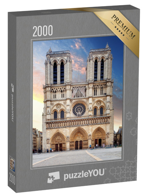 puzzle 2000 dílků „Katedrála Notre Dame, Paříž“