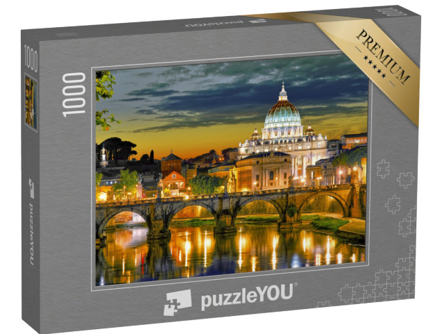 puzzle 1000 dílků „Řím, Itálie, bazilika svatého Petra“