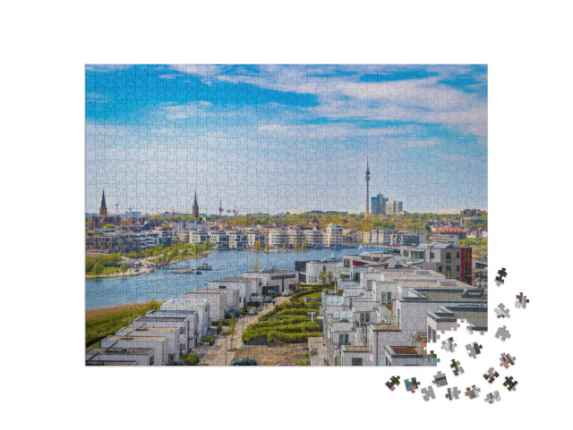 puzzle 1000 dílků „Phoenix See, Dortmund, Německo“