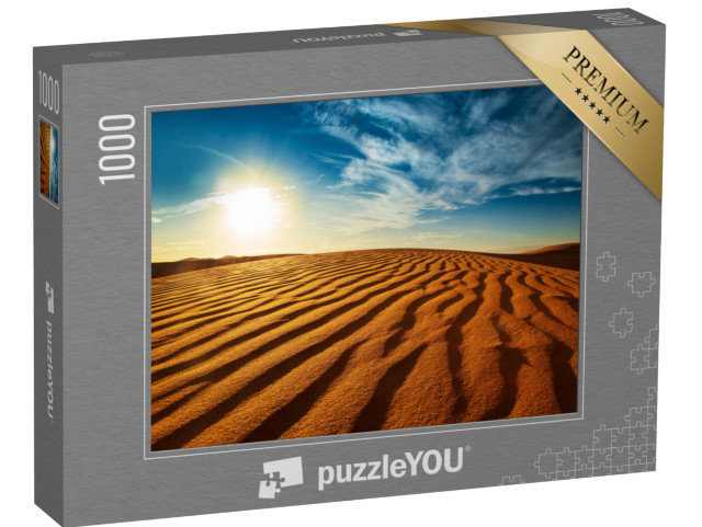 puzzle 1000 dílků „Západ slunce na Sahaře, Maroko“