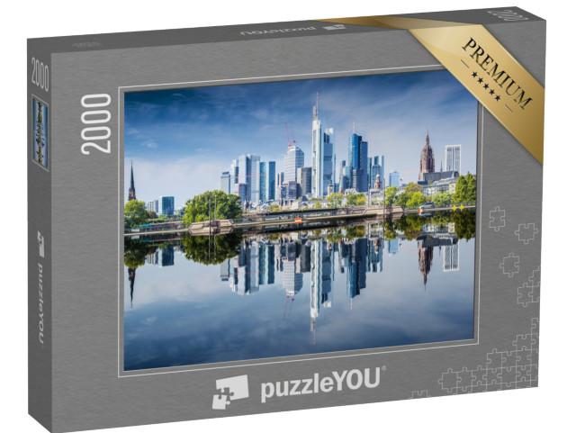 puzzle 2000 dílků „Panorama Frankfurtu nad Mohanem, Německo“