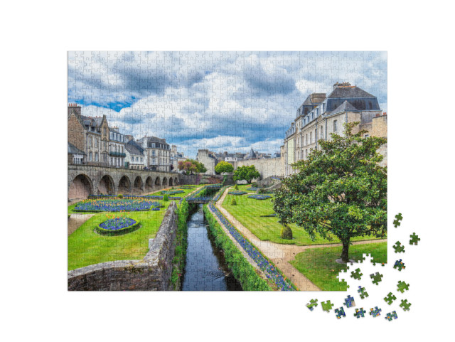 puzzle 1000 dílků „Vannes, středověké město v Bretani, Francie“