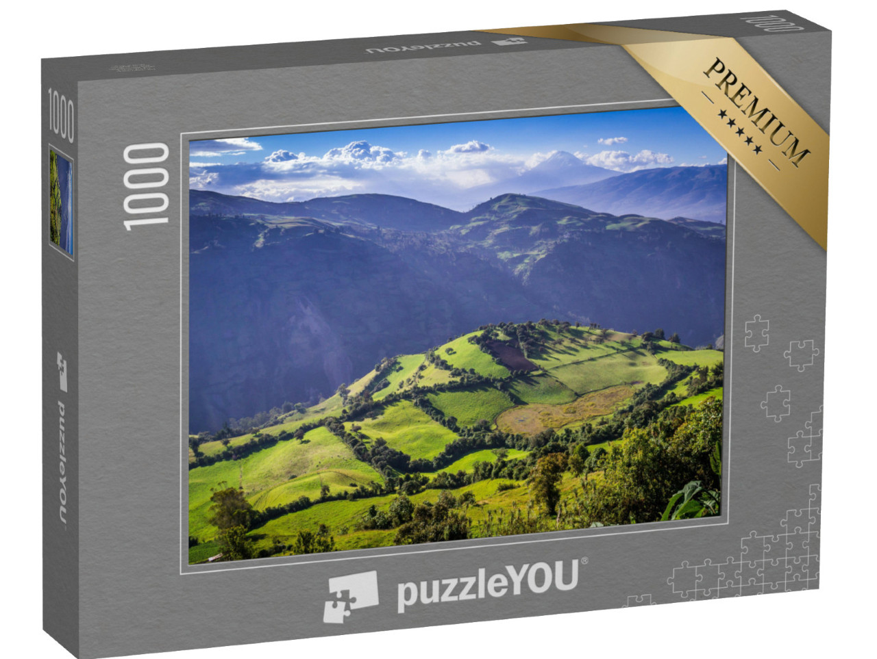 puzzle 1000 dílků „Odpolední světlo v oblasti Riobamba, Ekvádor“