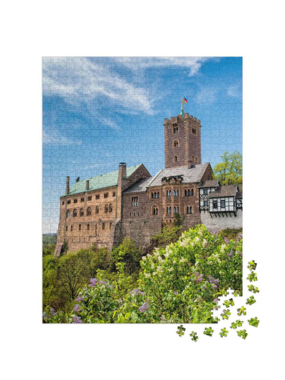 puzzle 1000 dílků „Hrad Wartburg v Eisenachu, Německo“