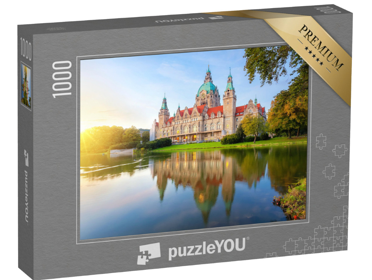 puzzle 1000 dílků „Hannover, Německo, Nová radnice“