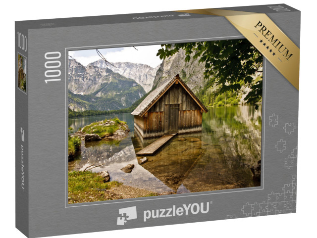 puzzle 1000 dílků „Haus am See, Bavorsko, Německo“