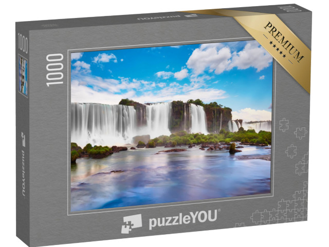 puzzle 1000 dílků „Vodopády Iguazu v Argentině, pohled z Ďáblova chřtánu“