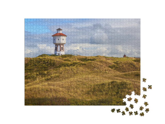 puzzle 1000 dílků „Maják na ostrově Langeoog, Dolní Sasko, Německo“