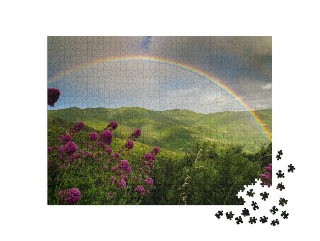 puzzle 1000 dílků „Krásná duha po bouři“