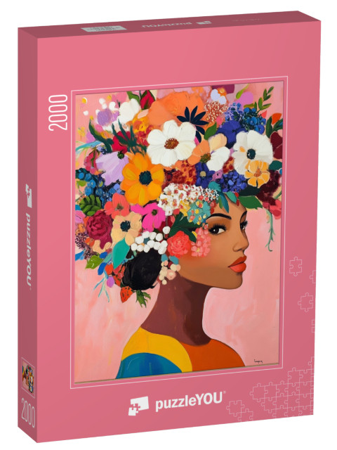 puzzle 2000 dílků „Láska na mně kvete“