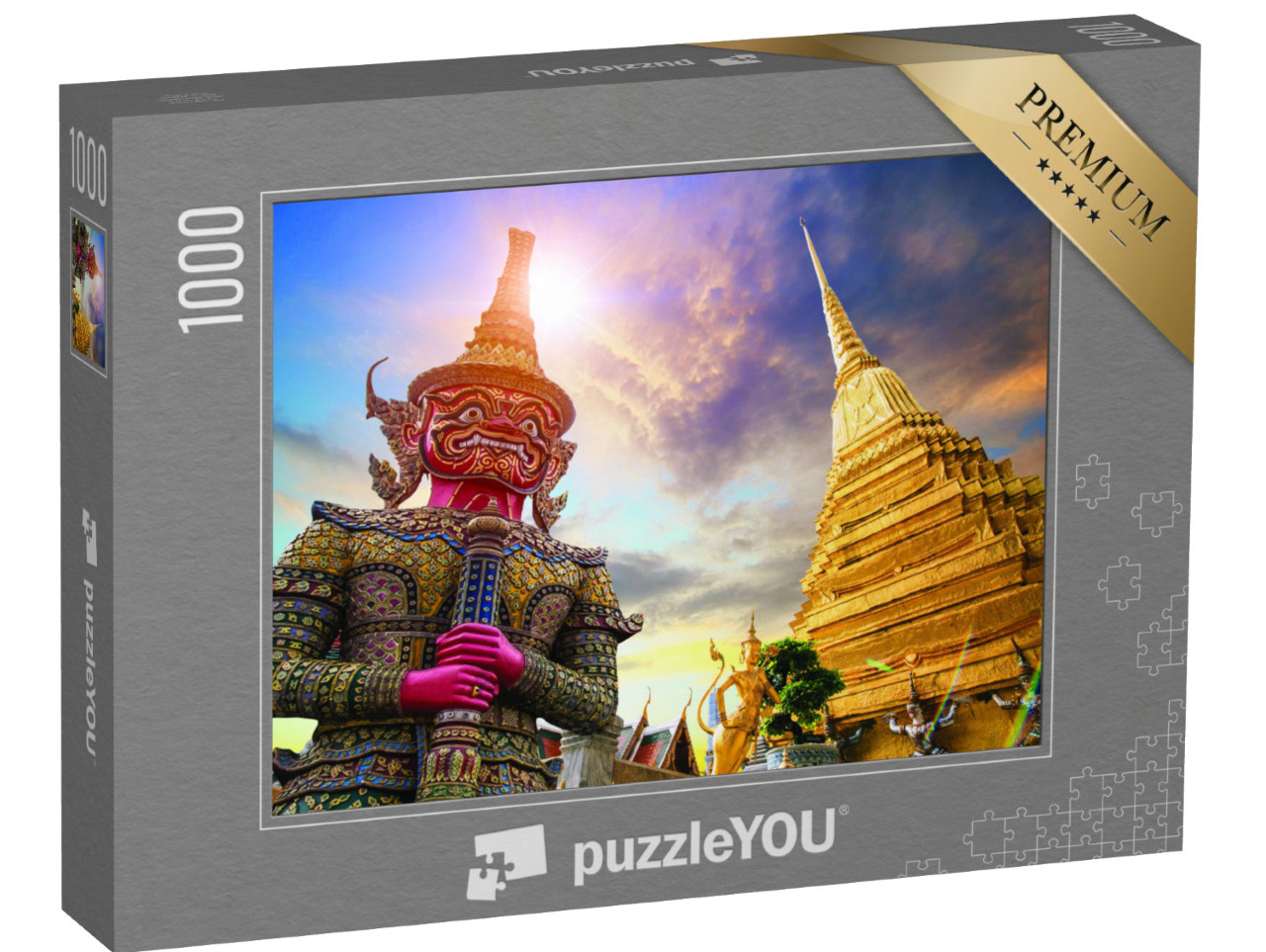 puzzle 1000 dílků „Wat Phra Kaew, Chrám smaragdového Buddhy, Bangkok, Thajsko“