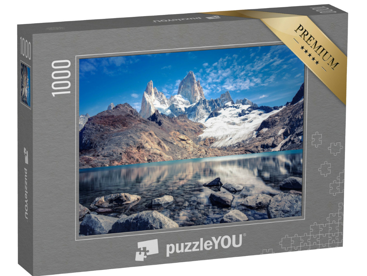 puzzle 1000 dílků „Hora Fitz Roy v národním parku Los Glaciares, Argentina“