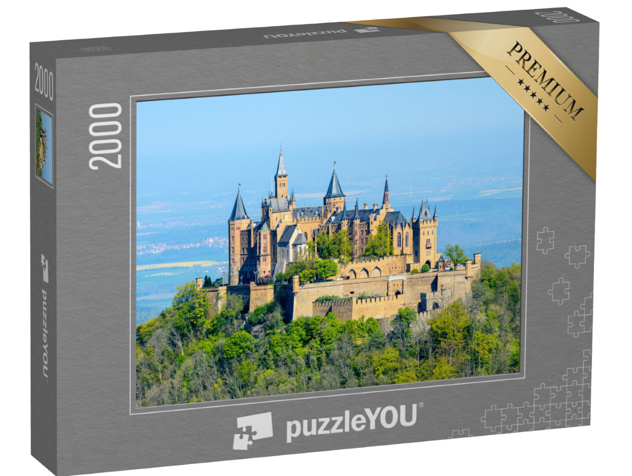 puzzle 2000 dílků „Zámek Hohenzollern u Hechingenu v Bádensku-Württembersku“