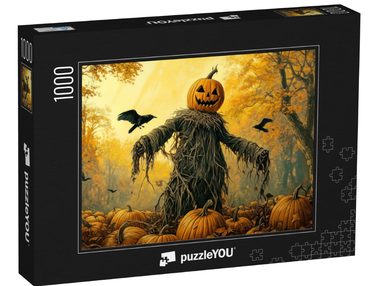 puzzle 1000 dílků „Halloweenský strašák“