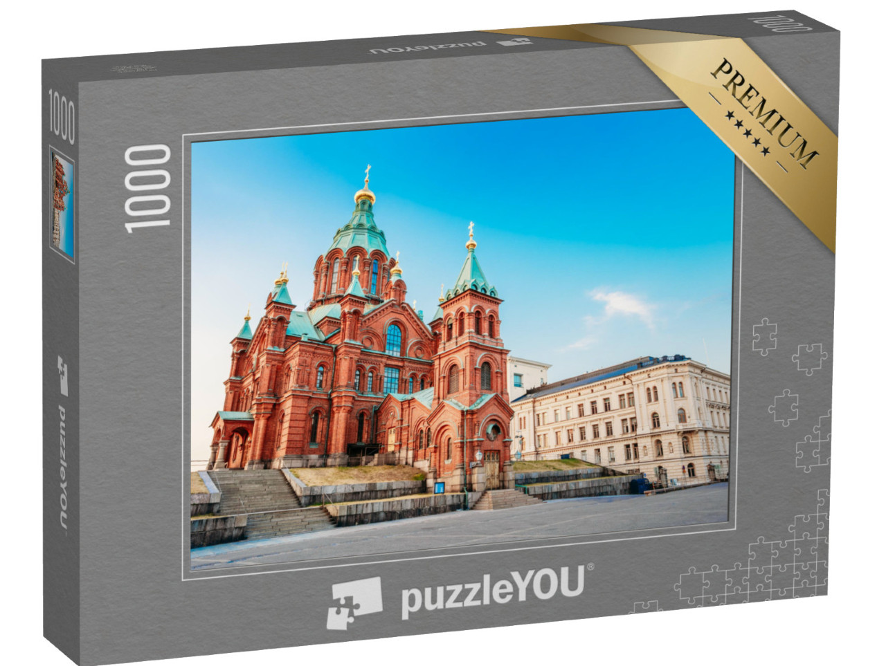 puzzle 1000 dílků „Krásná Uspenská katedrála, Helsinky“