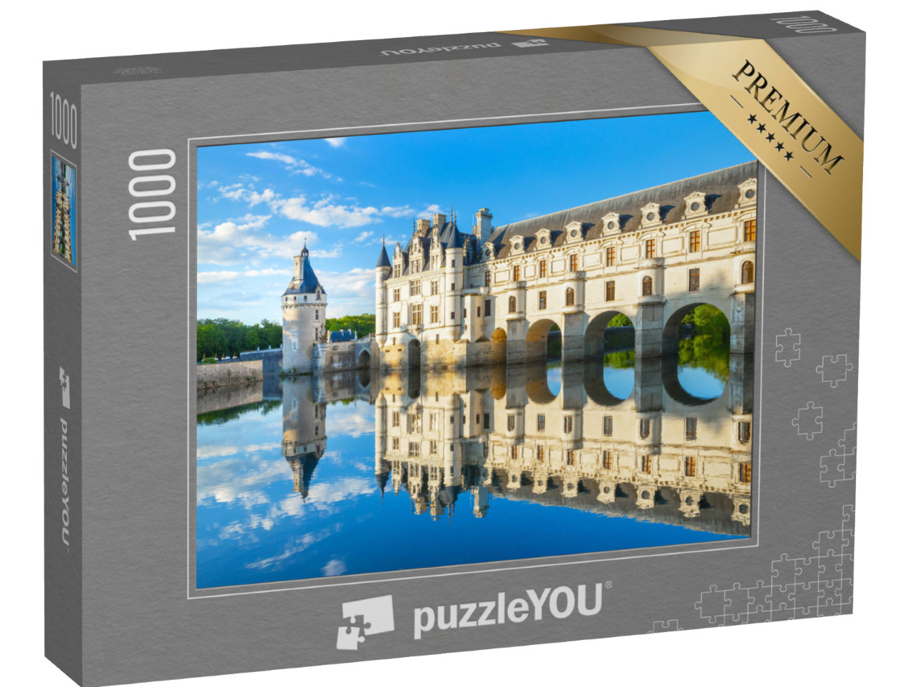 puzzle 1000 dílků „Chateau de Chenonceau v údolí Loiry ve Francii“