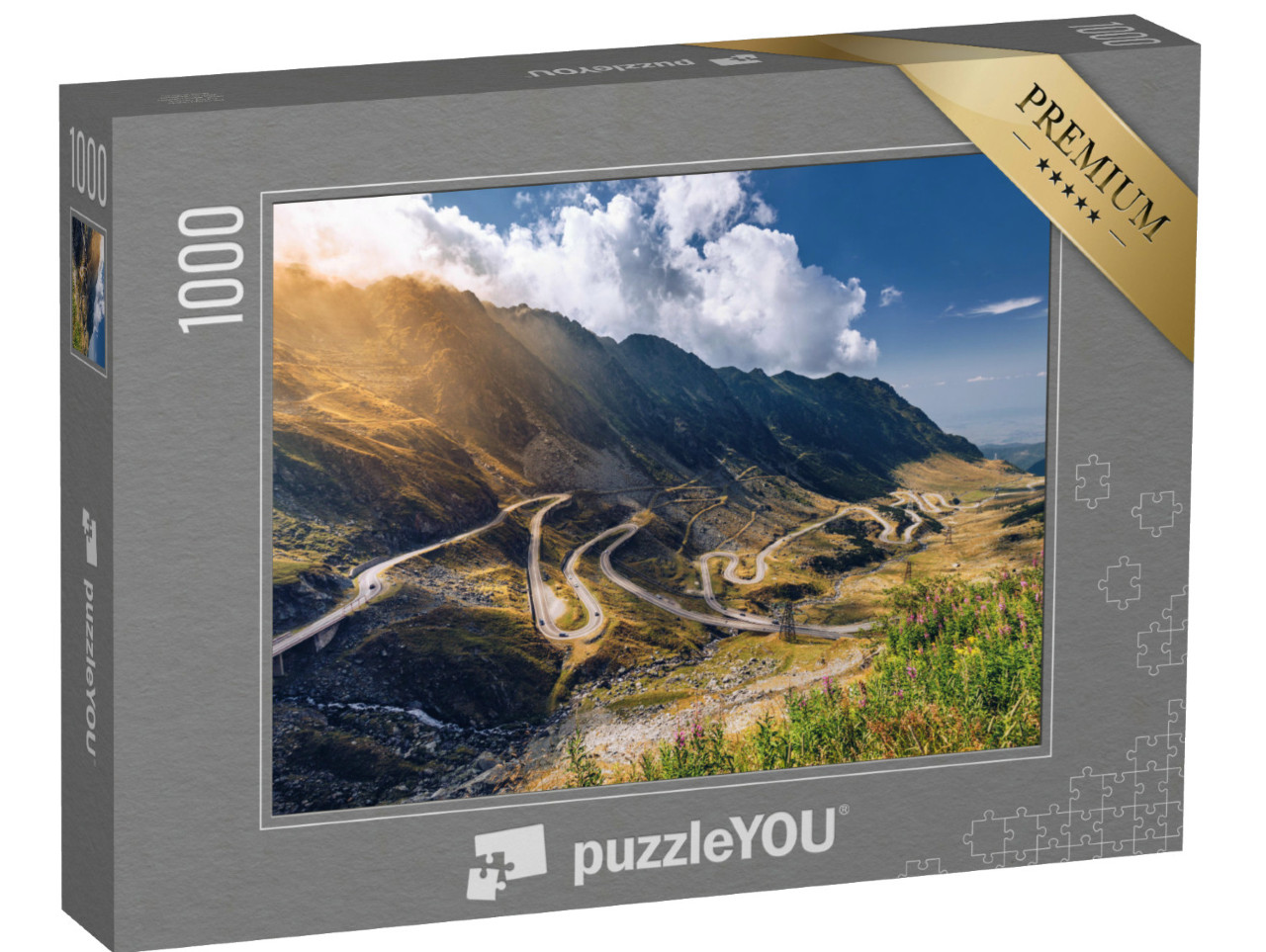 puzzle 1000 dílků „Transfagarašský průsmyk v Rumunsku“