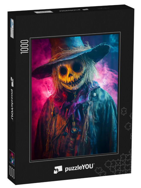 puzzle 1000 dílků „Halloweenský strašák“