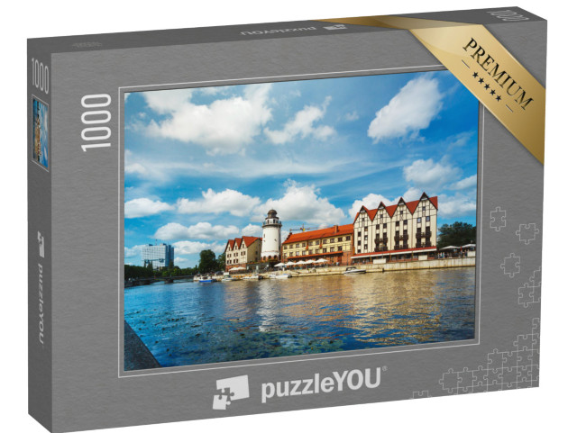 puzzle 1000 dílků „Rybářská vesnice v Kaliningradu, Rusko“