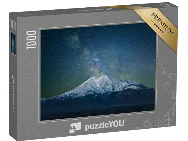 puzzle 1000 dílků „Elbrus a Mléčná dráha“