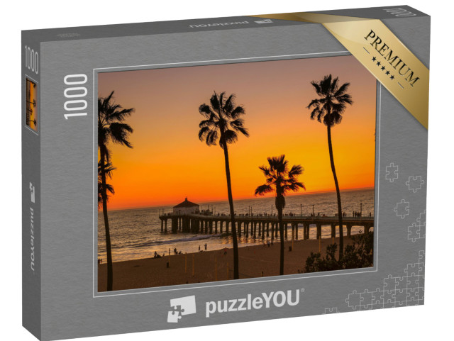 puzzle 1000 dílků „Manhattan Beach při západu slunce, Los Angeles, USA“