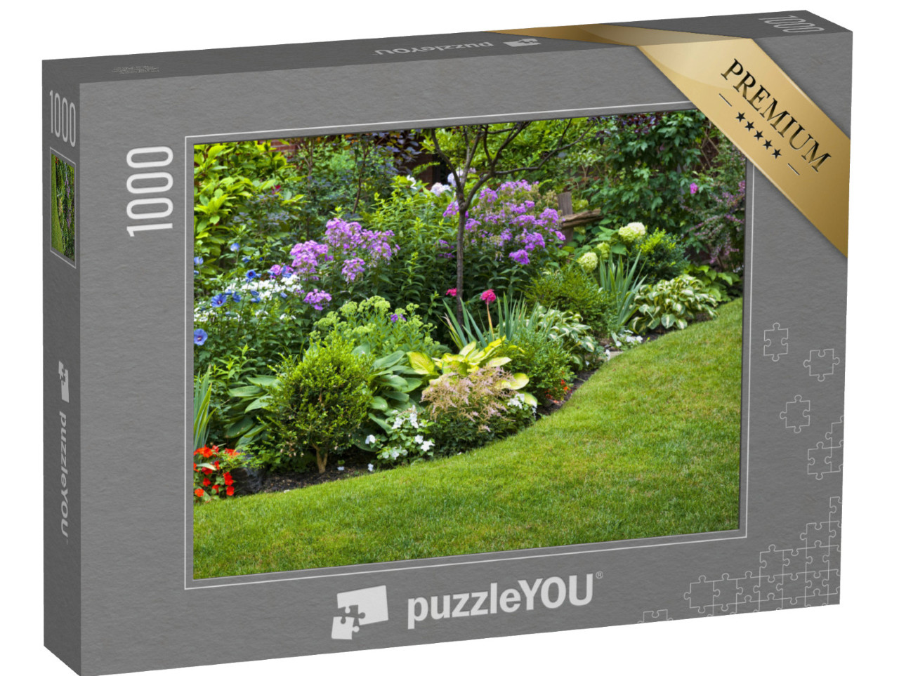 puzzle 1000 dílků „Bujně upravená zahrada“