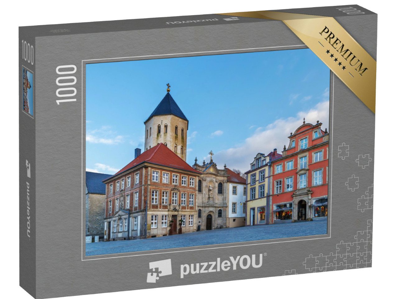 puzzle 1000 dílků „Tržiště Paderborn“
