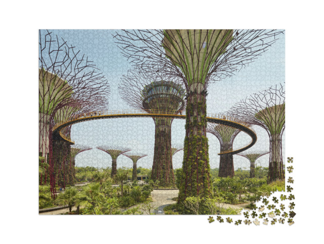 puzzle 2000 dílků „Gardens by the Bay, park v Singapuru“