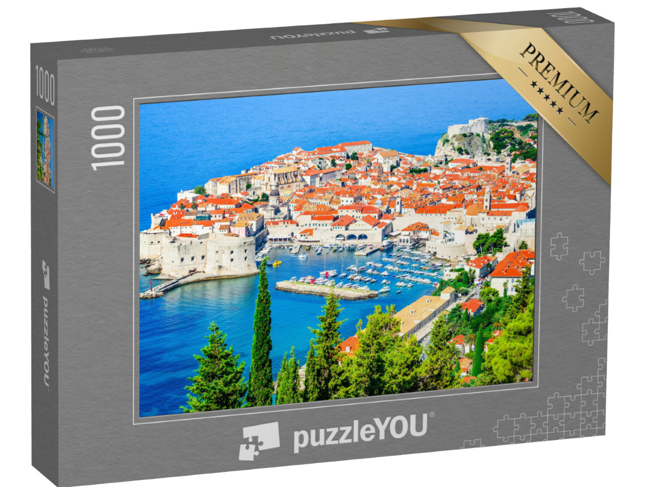 puzzle 1000 dílků „Krásný Dubrovník na Jadranu v Chorvatsku“