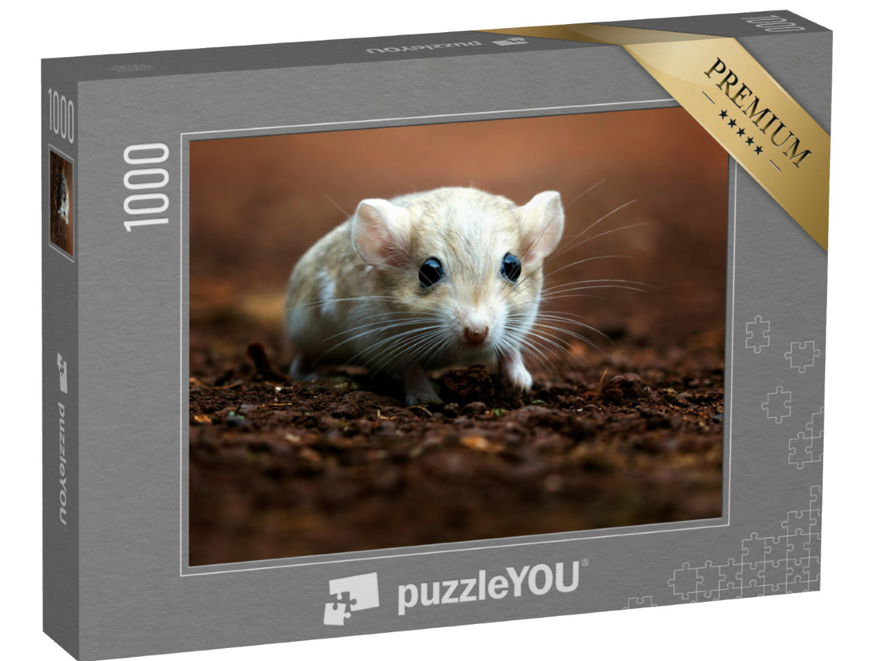 puzzle 1000 dílků „Roztomilý pískomil s velkýma tmavýma očima“