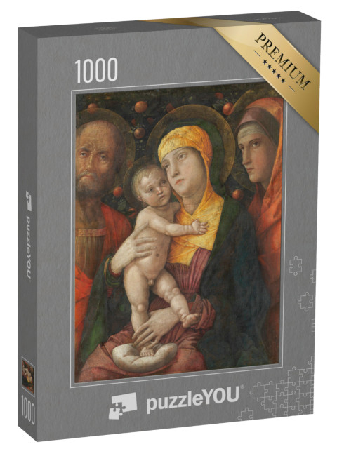 puzzle 1000 dílků „Andrea Mantegna - Svatá rodina se svatou Máří Magdalenou“