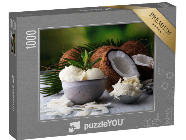 puzzle 1000 dílků „Čerstvá kokosová zmrzlina“