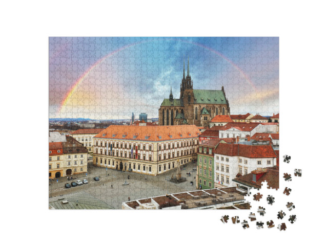 puzzle 1000 dílků „Náměstí Svobody, Brno, Česká republika“